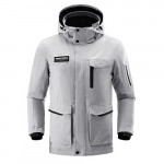 ULEEMARK men's multifunctional super storage travel jacket Gray